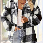 Martin | Stylish Checked Fleece Coat – view 3