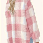 Martin | Stylish Checked Fleece Coat – view 6