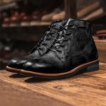 Fanum | Vintage-Inspired Men's Rounded Toe Boots – view 8