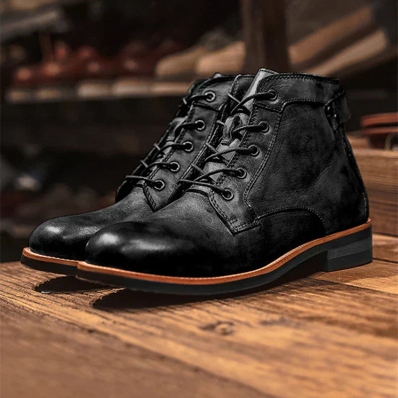 Fanum | Vintage-Inspired Men's Rounded Toe Boots – view 8