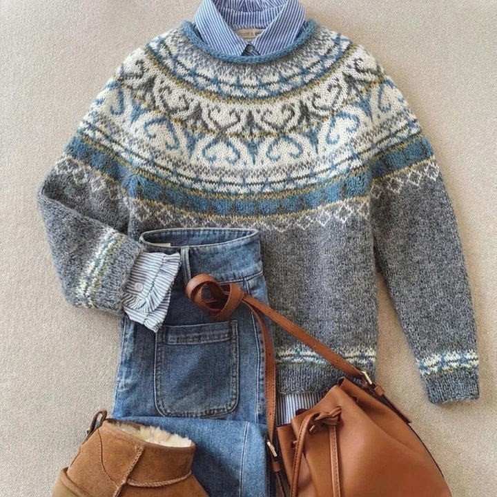 Luxe chic vintage knit jumper for women | Ellie Dublin