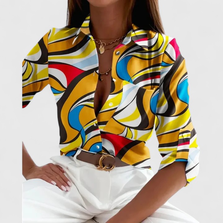 Élodie | Chic Long Sleeve Top – view 3
