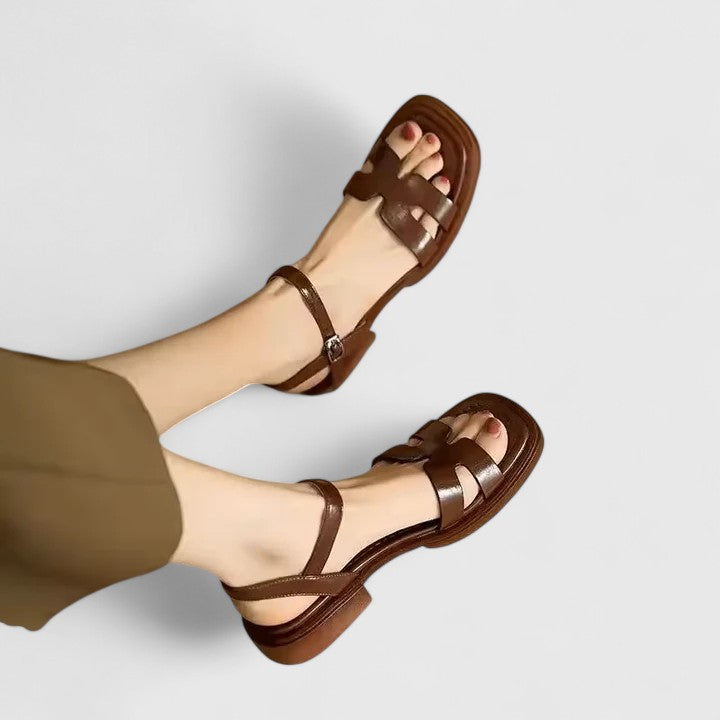 Deliane | Sophisticated Flat Sandals – view 3