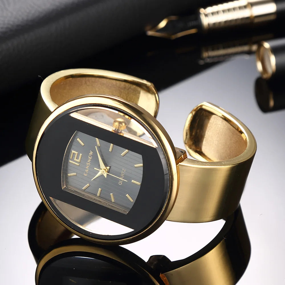 Viktorija® - Geometric Gold Watch – view 4