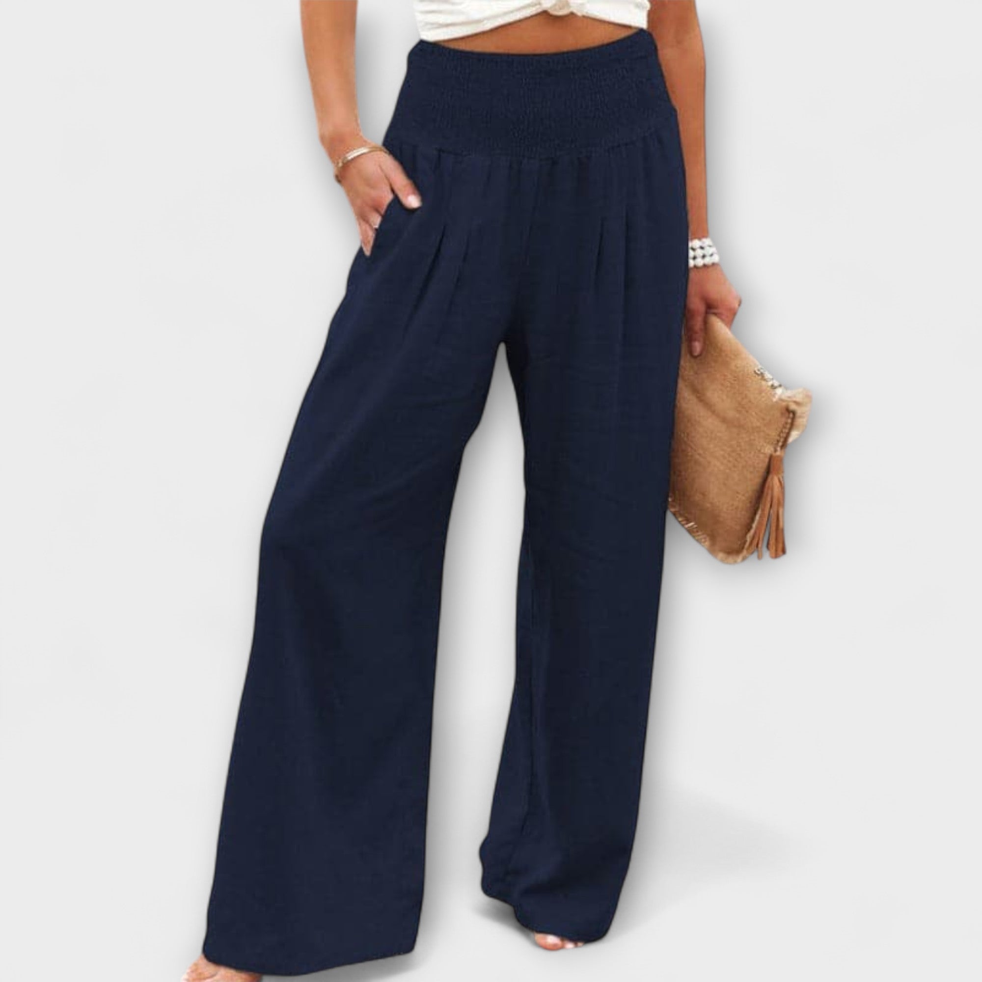 Chloé | Relaxed Fit Wide-Leg Pants – view 9