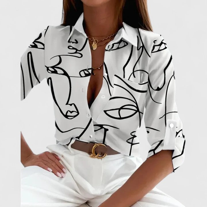 Élodie | Chic Long Sleeve Top – view 4