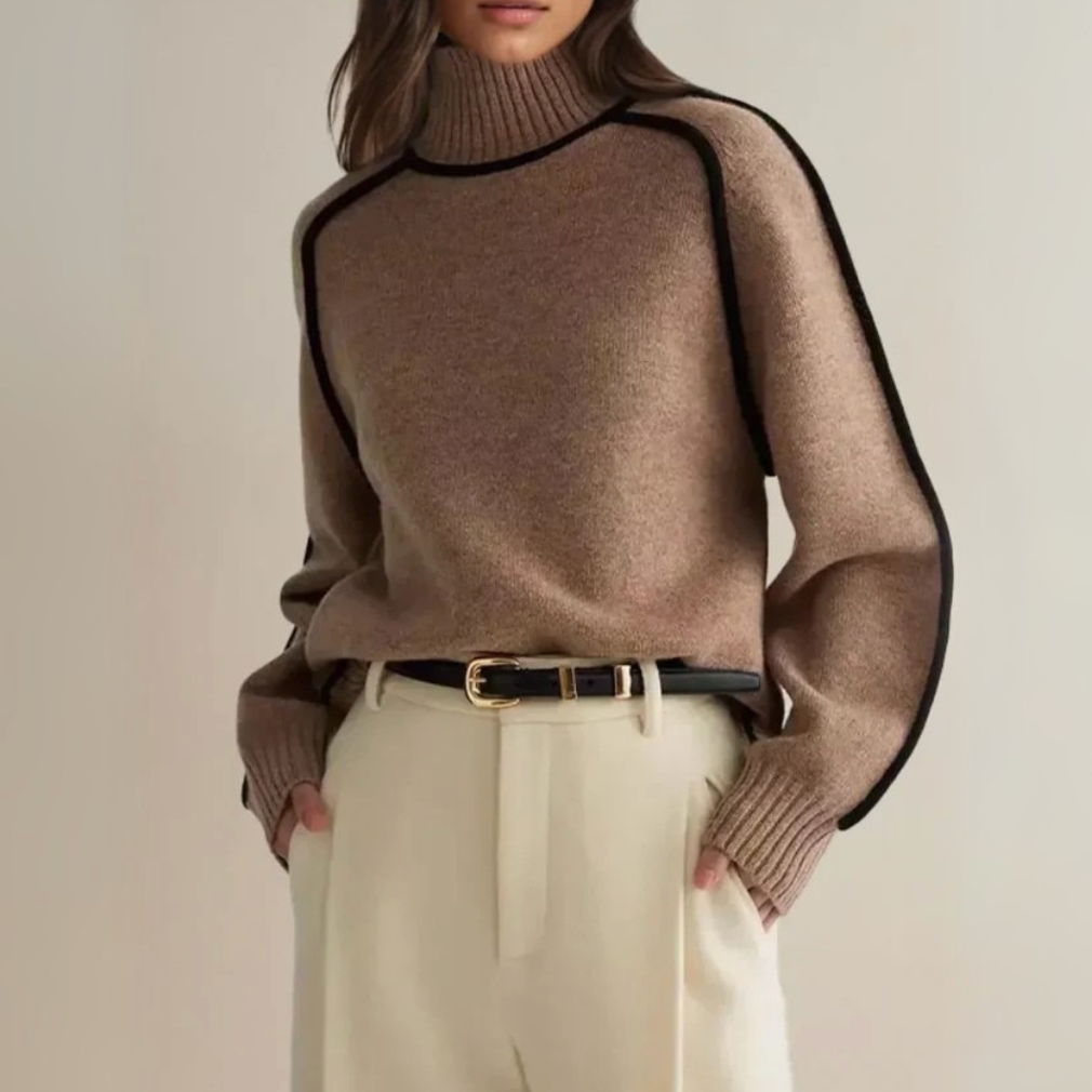 Sandrine | Chic Roll Neck Sweater – view 2
