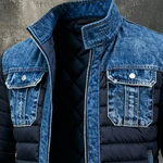 Luka | Padded Hybrid Denim Jacket – view 3
