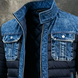 Luka | Padded Hybrid Denim Jacket – view 3