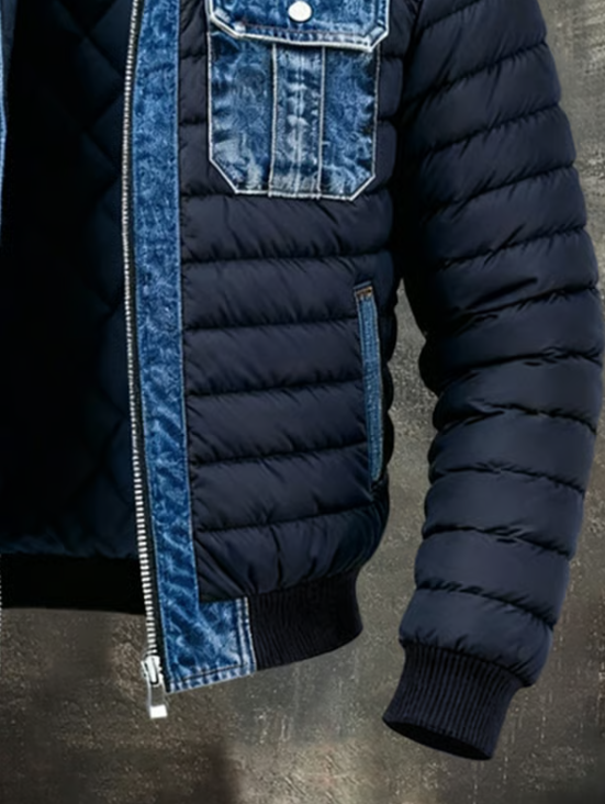 Luka | Padded Hybrid Denim Jacket – view 5