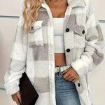 Martin | Stylish Checked Fleece Coat – view 5
