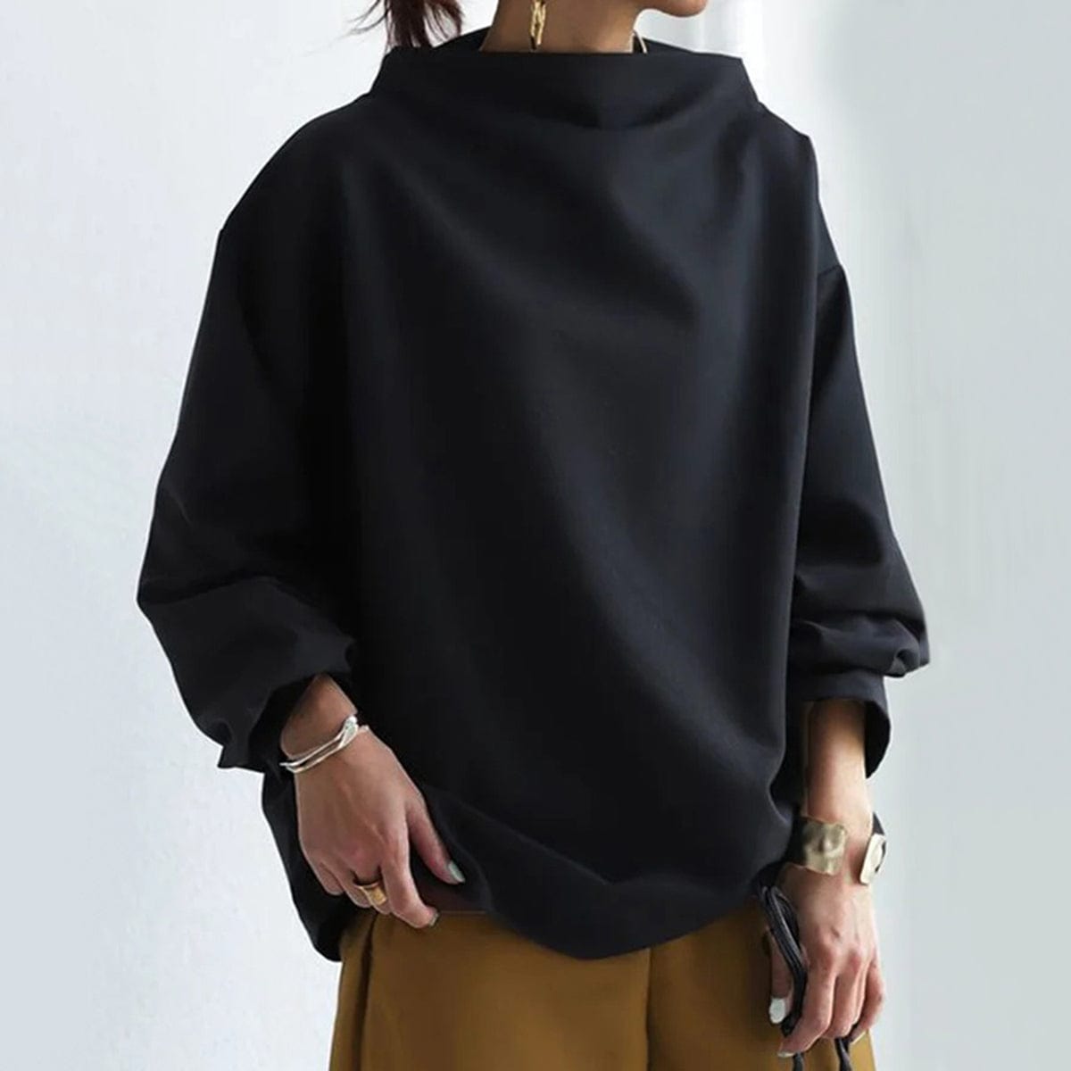 Lisa | Stylish High-Neck Casual Top – view 7