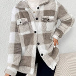 Martin | Stylish Checked Fleece Coat – view 2