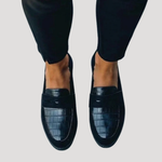 Sile croc-effect loafers for women | Ellie Dublin