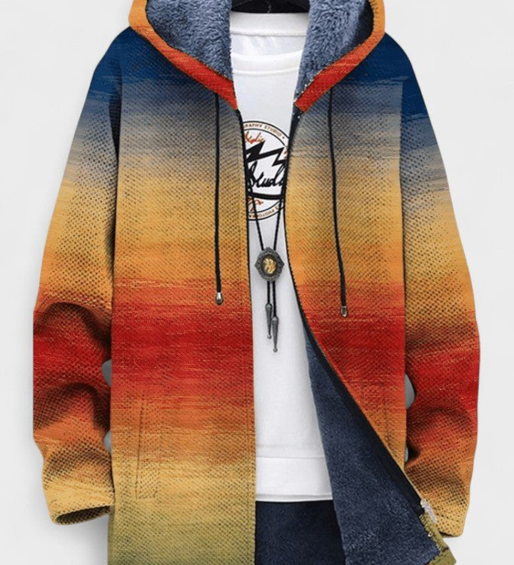 Emer geometric hooded cardigan for women | Ellie Dublin