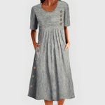 Wanda | Striped Midi Dress – view 2
