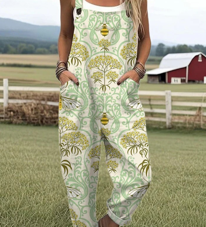 Honeybee Bloom Dungarees