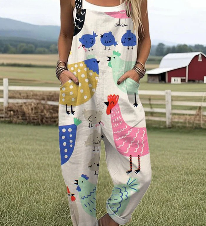 Chicken Chatter Dungarees
