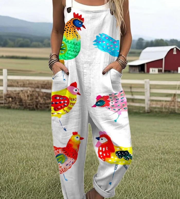 Barnyard Bloom Dungarees