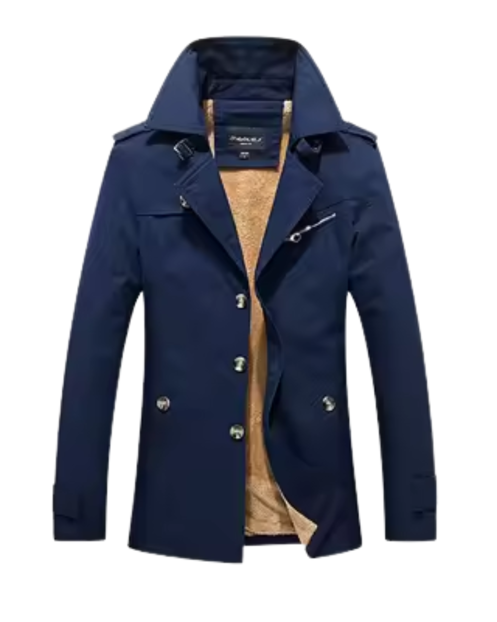 Étienne™ | Sophisticated Men's Trench Coat Featuring Quilted Accents