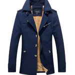 Étienne™ | Sophisticated Men's Trench Coat Featuring Quilted Accents