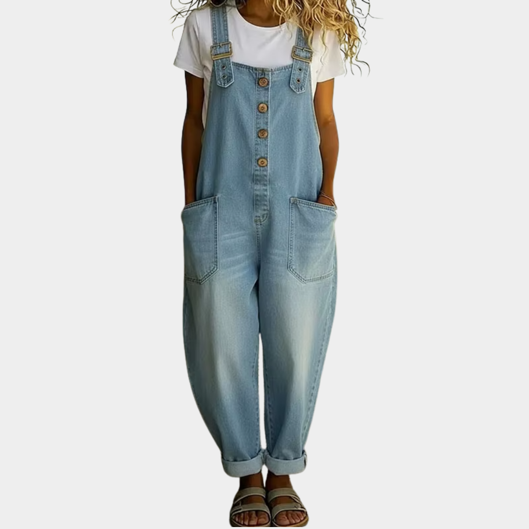 Maïwenn | Vintage dungarees with denim effect