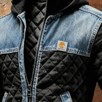 MATEO | Padded Jacket Featuring Denim Accents – view 3