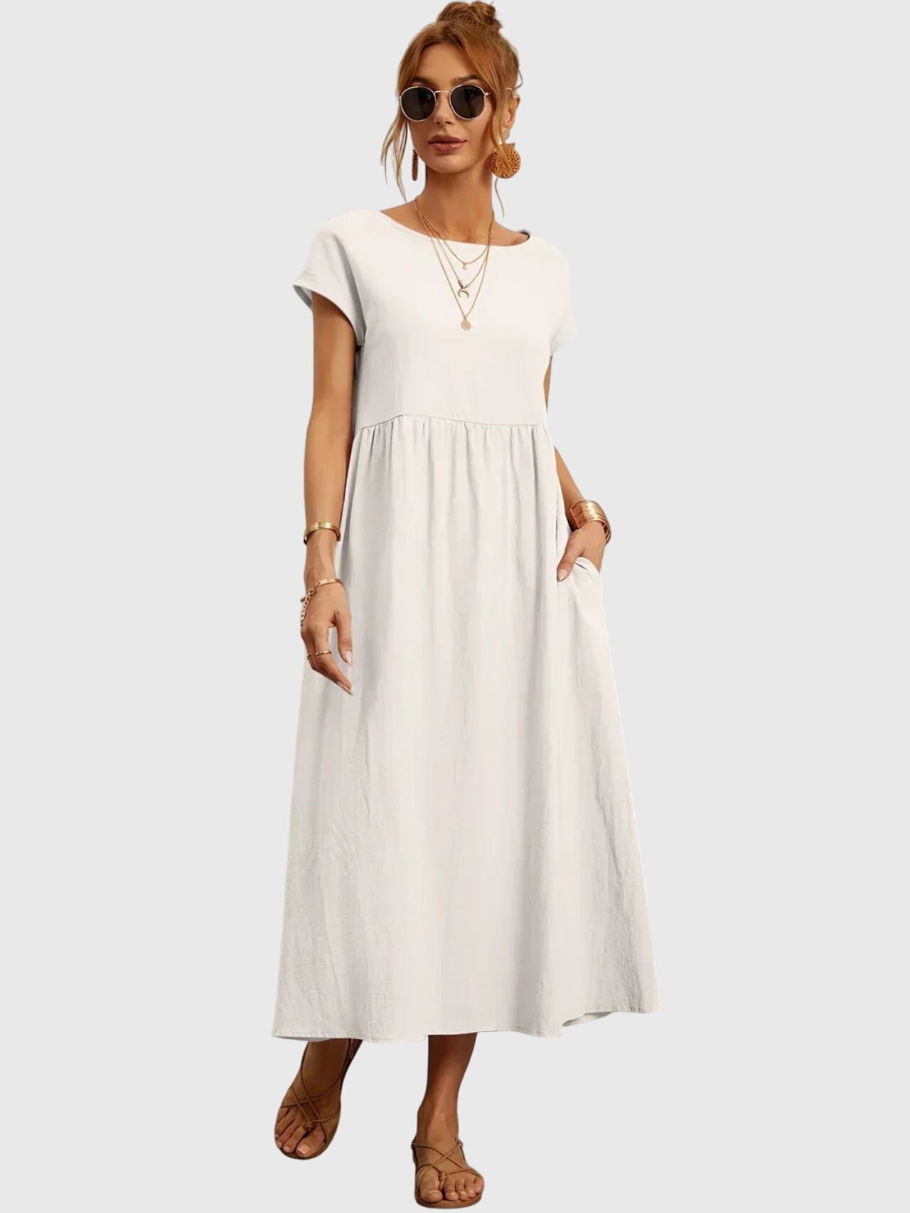 Giselle | Casual Dress with Pockets – view 8