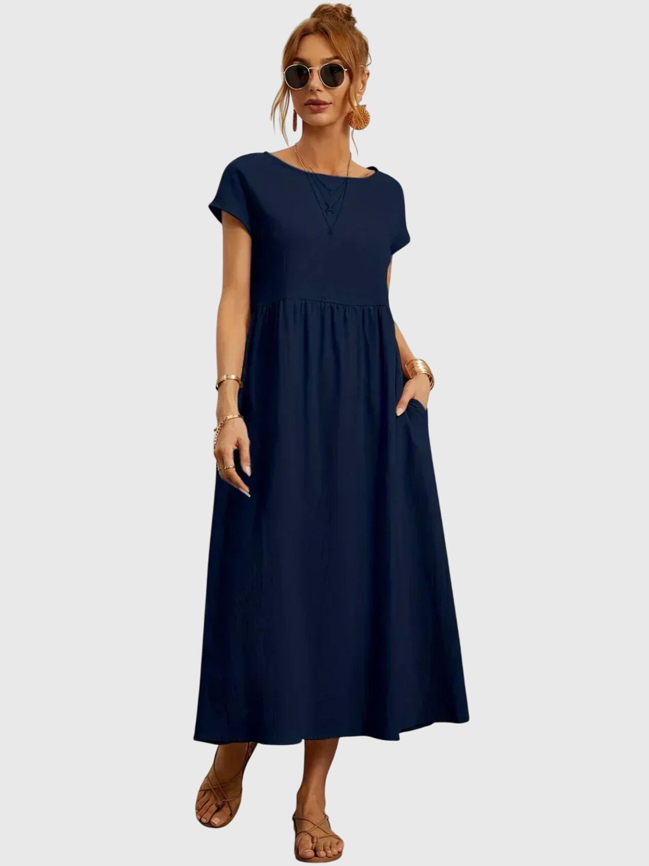 Giselle | Casual Dress with Pockets – view 2