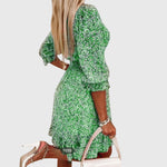 Christine | Floral Puff Sleeve Dress – view 4