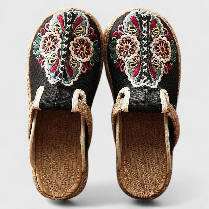 Marousse | Comfortable Floral Mules Handmade – view 3