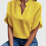 Isabelle | Luxuriously Soft V-Neck Top – view 9