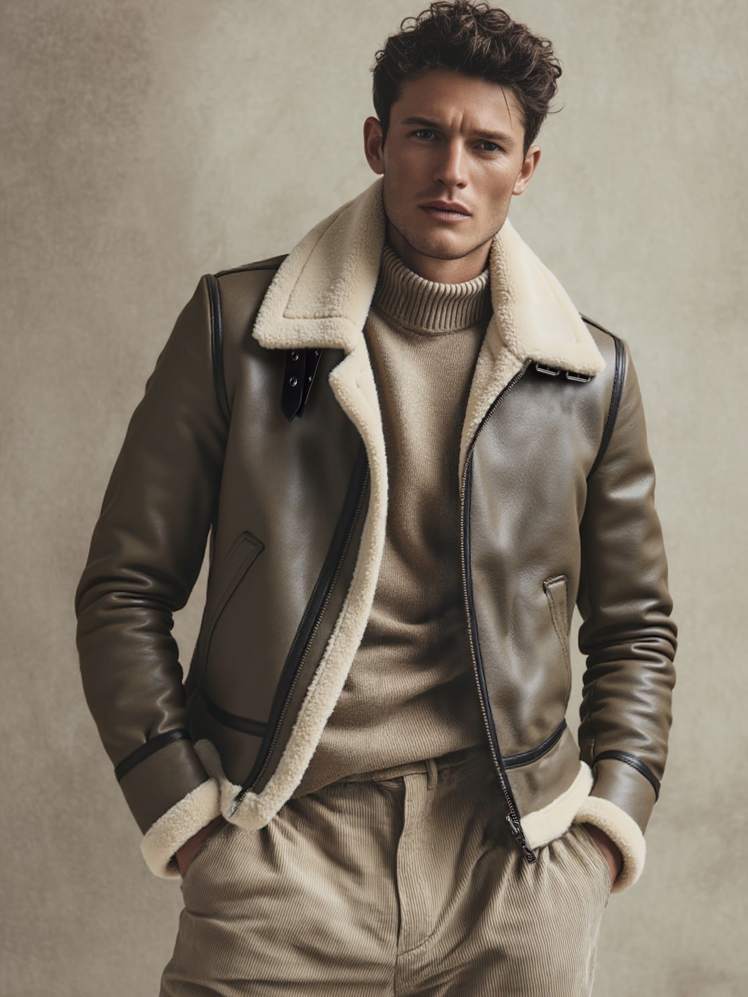 Joe | Cozy Biker Jacket for Chilly Autumn and Winter Days – view 3