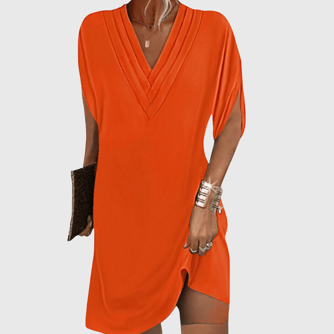 Christine | Elegant Dress Concealing the Belly – view 5
