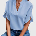 Isabelle | Luxuriously Soft V-Neck Top – view 6