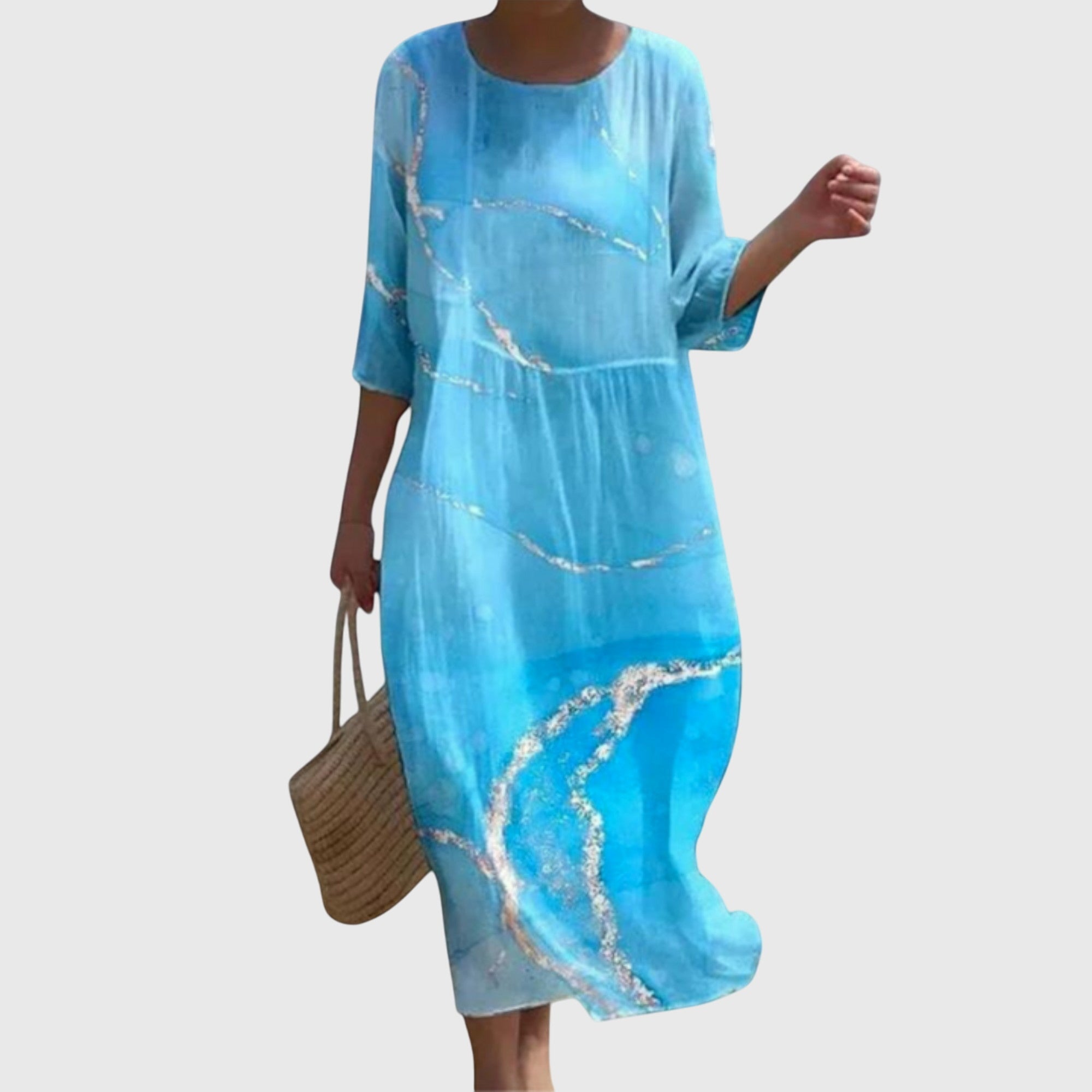 Martine | Elegant Floral Maxi Dress – view 3