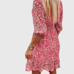 Christine | Floral Puff Sleeve Dress – view 9