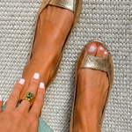 Adelina | Chic Comfort Gold Sandals – view 2