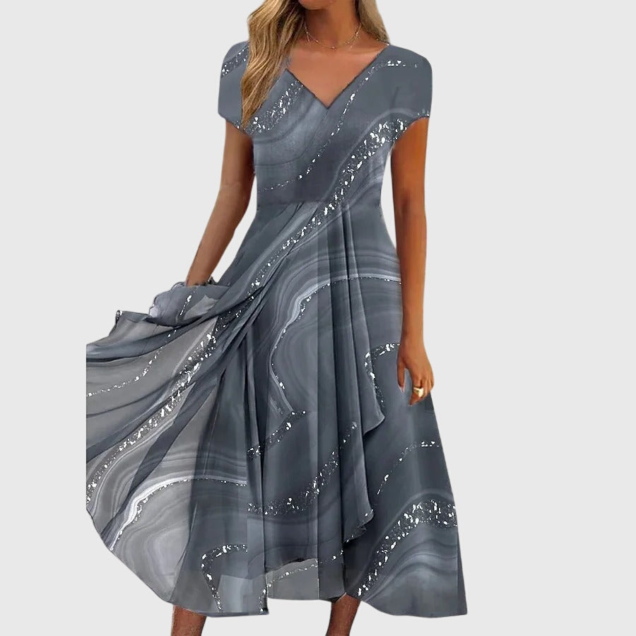 Aubrielle | Fluid Midi Dress – view 2