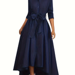 Martine | Perfect Buttoned Maxi Dress for Parties – view 13