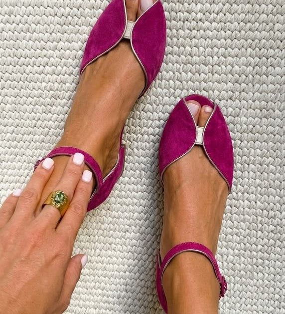 Olivia | Elegant Sage Green Sandals – view 3