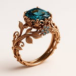 Eco-Friendly Green Crystal Ring – view 3
