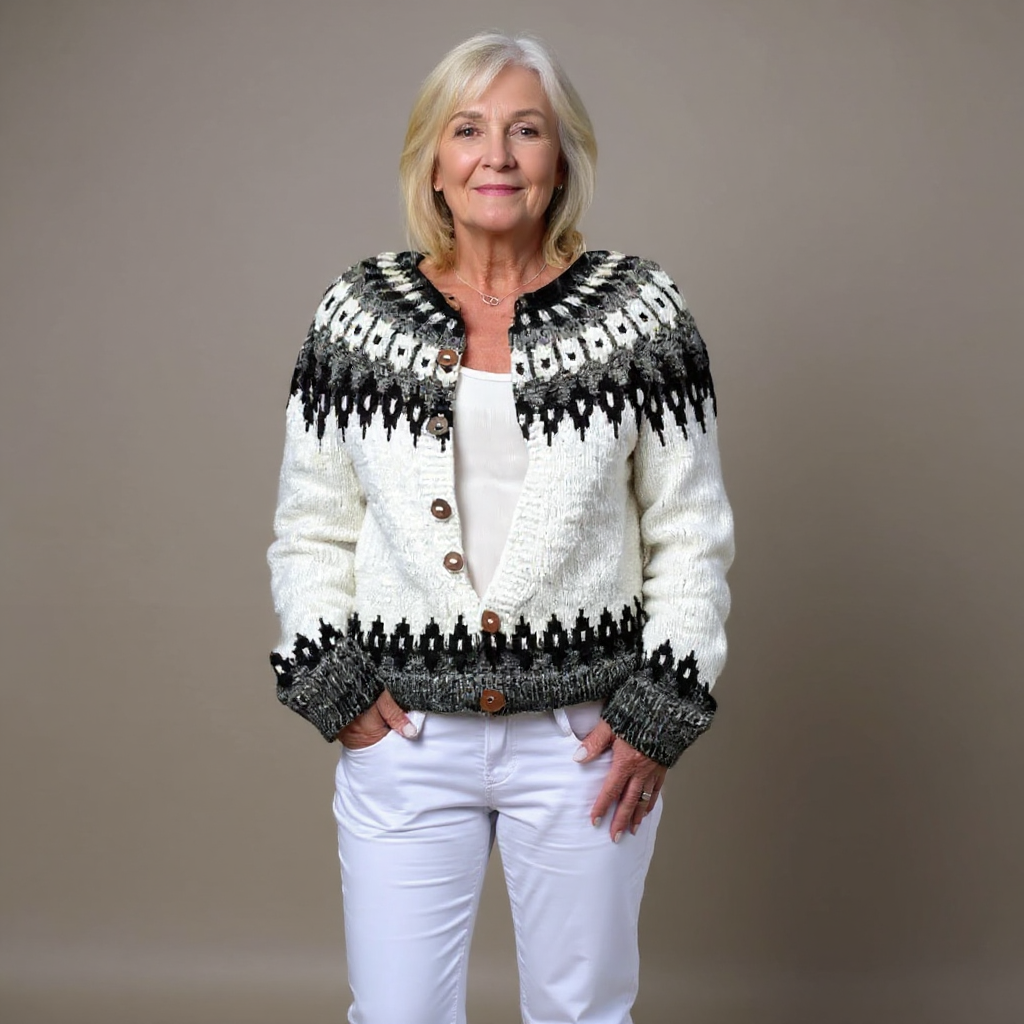 Ava vintage Icelandic cardigan for women | Ellie Dublin