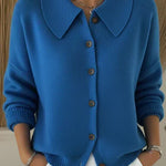 Vespera button collar cardigan for women | Ellie Dublin