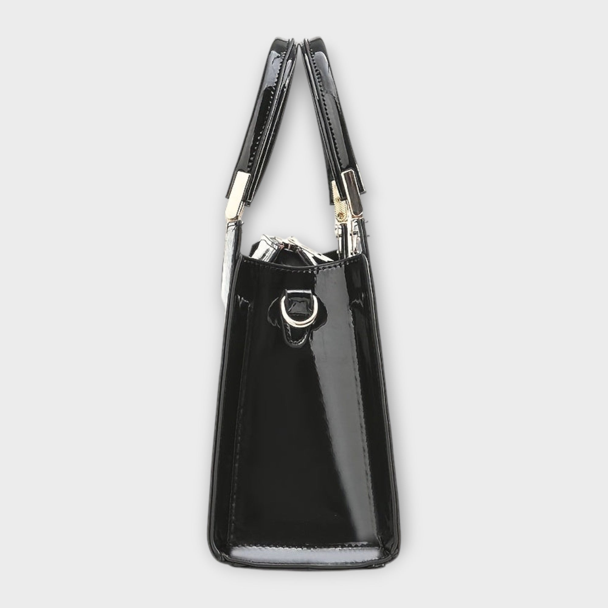 Emilie | Glossy Crocodile Tote – view 3