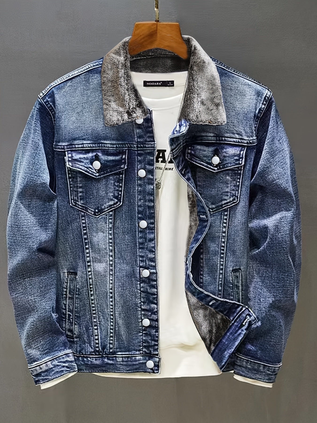 Milan™ | Cozy Winter Denim Jacket – view 4