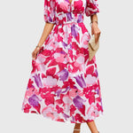 Merlin | Flattering Floral Midi Dress – view 14