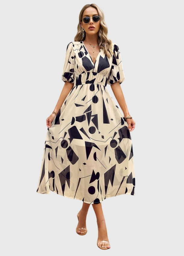 Merlin | Flattering Floral Midi Dress – view 12