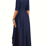 Martine | Perfect Buttoned Maxi Dress for Parties – view 7