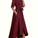 Martine | Perfect Buttoned Maxi Dress for Parties – view 11